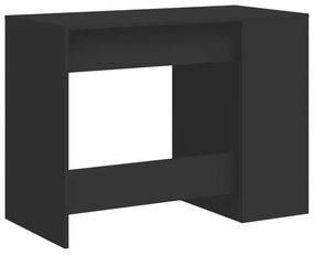 fekete szerelt fa íróasztal 102x50x75 cm