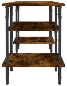 füstös tölgy színű szerelt fa TV-szekrény 102 x 35 x 45,5 cm