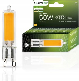 Led izzó Kapszula Mini G9 5W 50W 4000K Semleges Cob Üveg szín