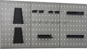 vidaXL 3 db falra szerelhető acél rögzítőtábla 40 x 58 cm