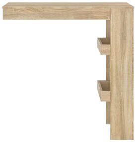 Sonoma tölgy színű fatermék fali bárasztal 102 x 45 x 103,5 cm
