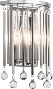 Kichler Piper KL-PIPER2-PC Fali lámpa 2x60W/E14