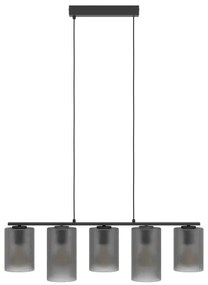Eglo 901163 - Csillár zsinóron COLOMERA 5xE27/40W/230V szürke