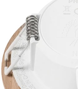 LED mennyezeti lámpa WOODY SPOT LED/5,5W/230V 4000K tölgy ? 10 cm