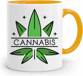 Dohányosoknak 420 Cbd Bögre Sárga Ajándék fényképes nyomtatással