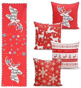 Joy 4 db karácsonyi párnahuzat és asztali futó szett - Minimalist Cushion Covers