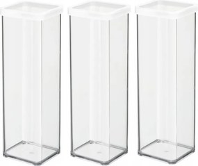 Rotho 3 Db-os Ételtároló Szett Ömlesztett Áruk 2L Fehér Loft