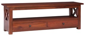 tömör mahagóni TV-szekrény 115 x 30 x 40 cm