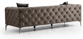 Sötétszürke bársony kanapé 237 cm Como – Balcab Home