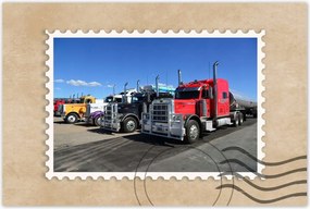 Poszterek 60x40 Amerikai teherautók