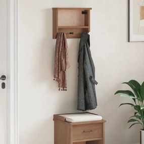 SANDNES tömör fenyőfa falra szerelt kabátállvány 45x12x35 cm