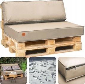 Kerti párnák Szett euro raklap bútor párna Vízálló 120x80x15