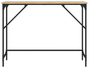 sonoma tölgy színű szerelt fa dohányzóasztal 100x32x75 cm