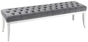 Design ülőpad Queen 164 cm szürke bársony