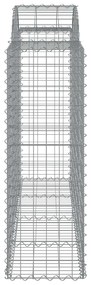 50 db íves horganyzott vas gabion kosár 200x50x120/140 cm