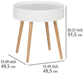 Kerek tárolóasztal ø 49,5 cm Finja – Wenko