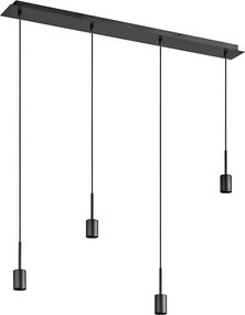 Osram - Tápkábel NEEDLE PENDANT 4xE27/25W/230V antracitszürke