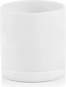 Kerámia Virágtartó Állvánnyal Henger 14 x 13cm Fehér