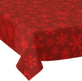 Abrosz Asztalra piros karácsonyi 140x280cmPLAMOÁLLÓ Matt Vastag Sima