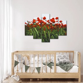 A pipacsok képe a szélben (150x105 cm)