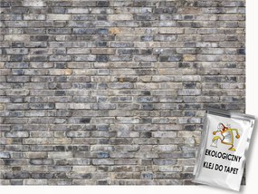 Fotótapéta Flizelina Tégla Fal Loft Ipari Szürke 100x75 ragasztó