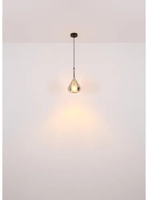 Globo 15542 - Csillár zsinóron GEEKY 1xE27/60W/230V átm. 20 cm fekete