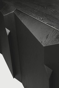 Komód Oak Stairs 200 cm, fekete - Ethnicraft