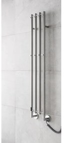 P.M.H. MO1SS-LK - MONA elektromos törölközőszárító, 93 W/230 V, 153,3 cm, IP44, rozsdamentes acél