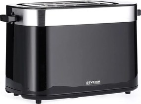 Severin AT 9264 - Kétlyukas kenyérpirító, 800W/230V, rozsdamentes acél/fekete