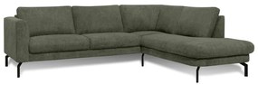 Sötétzöld sarokkanapé (jobb oldali) Gomero – Scandic