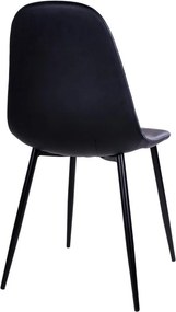 Stockholm 2 db fekete szék fekete lábakkal - House Nordic