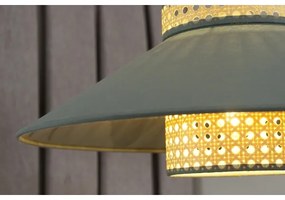 Duolla - Felületre szerelhető csillár RIO RATTAN 1xE27/15W/230V átm. 45 cm zöld/rattan