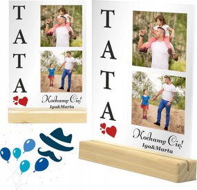 Apák Napi Ajándék Üveg Képkeret Apák szobor Ajándék