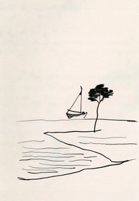 Poszter 68x98cm Tengerparti nyugalom