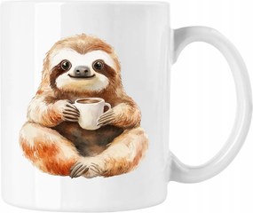 Bögre Lajhár Színes kávé 7 Fehér 330ml