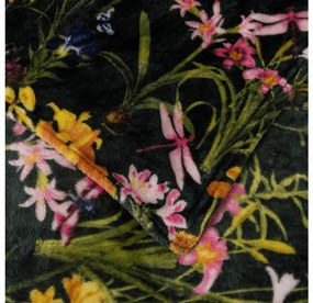 Mikroplüss pléd MYSTIC GARDEN, sötétzöld Méret: 200 x 220 cm