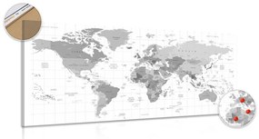 Parafa kép szürke térkép fehér háttéren