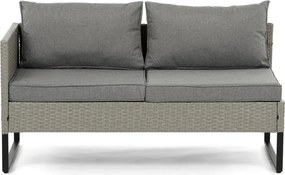 Kerti bútor garnitúra, polyrattan, szürke, AZS-A1915 GREY