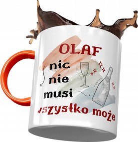 Narancssárga Bögre Olaf Férj Kolléga Ajándék Nyomtatott Fotóval