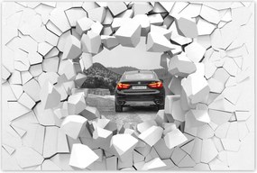 Poszter 60x40 Bmw fekete X6