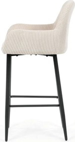 Barová židle, béžová, látka,AUB-V4009 CRM6