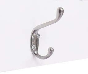 fehér WELCOME" feliratú fali fogas 74 x 29,5 cm"