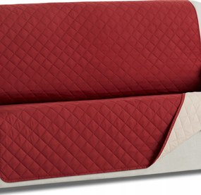 Kanapé ágytakaró kanapévédő Versailles kétoldalas kapa piros bézs