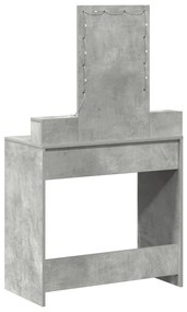 LED világításos sminktükör - Beton szürke 79x41x140 cm