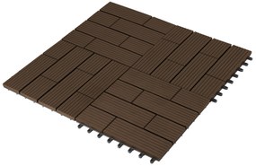 G21 Samoa WPC burkolócsempe indiai teak színben 2,3 x 30 x 30 cm