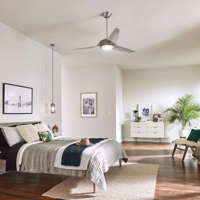 Kichler modern mennyezeti ventilátor voya ezüst pezsgő elsklf-voya-60-bs