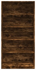 füstös tölgy színű szerelt fa ruhásszekrény 100 x 50 x 200 cm