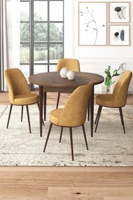 Tor étkezőgarnitúra, barokk-cappuccino, 90 cm
