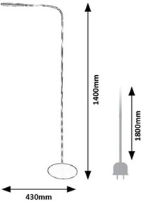 Rabalux 74009 - ADELMO LED állítható érintős állólámpa 10W 230V fekete