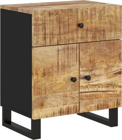 vidaXL tömör mangófa és szerelt fa éjjeliszekrény 50 x 33 x 60 cm